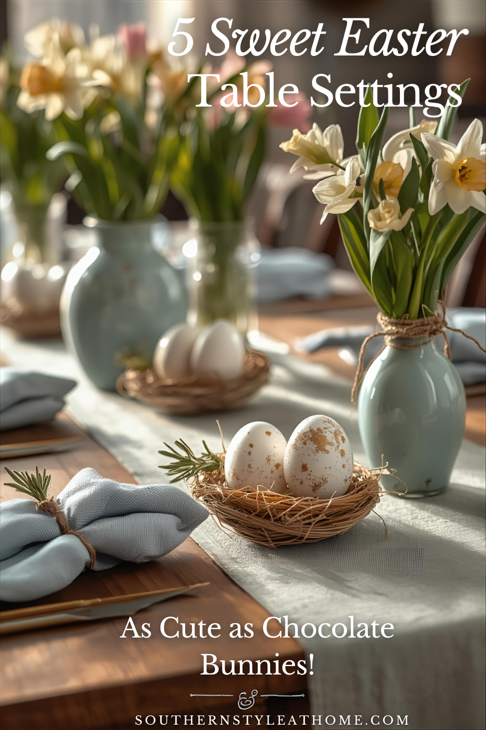 5 Sweet Table Settings for Easter - Southern Style At Home