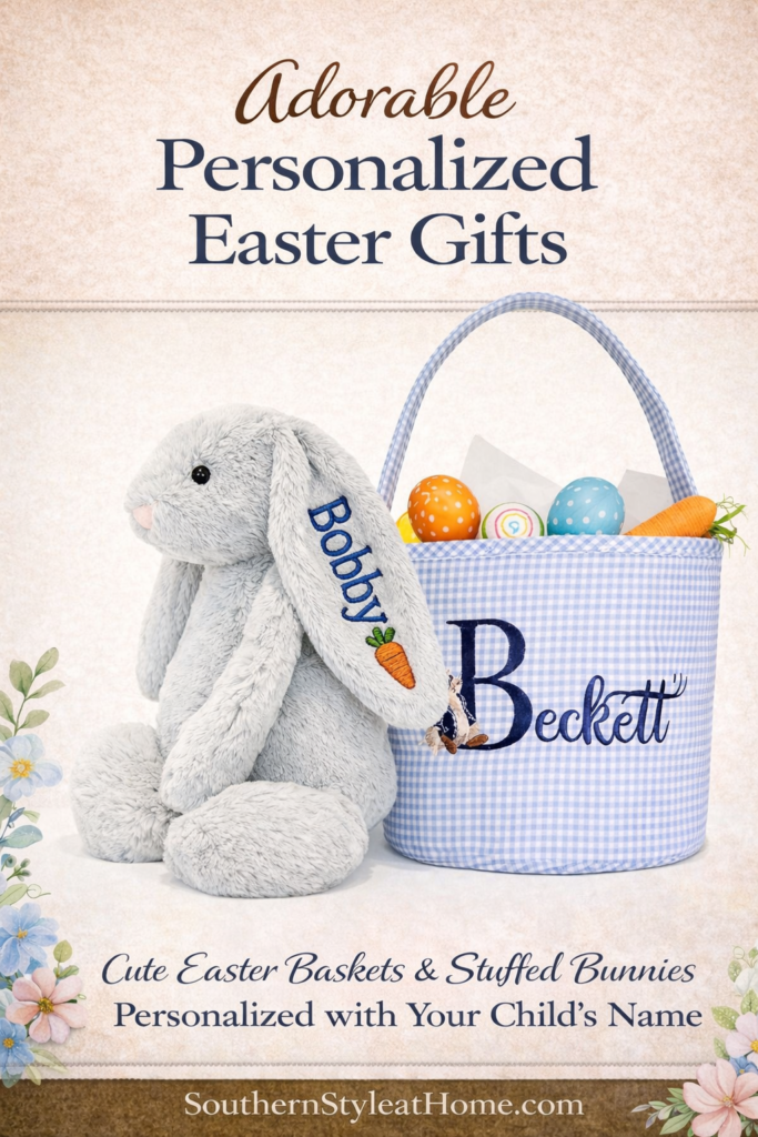 Adorable Personalized Easter Baskets & Bunny Gifts for Kids personalized easter gifts