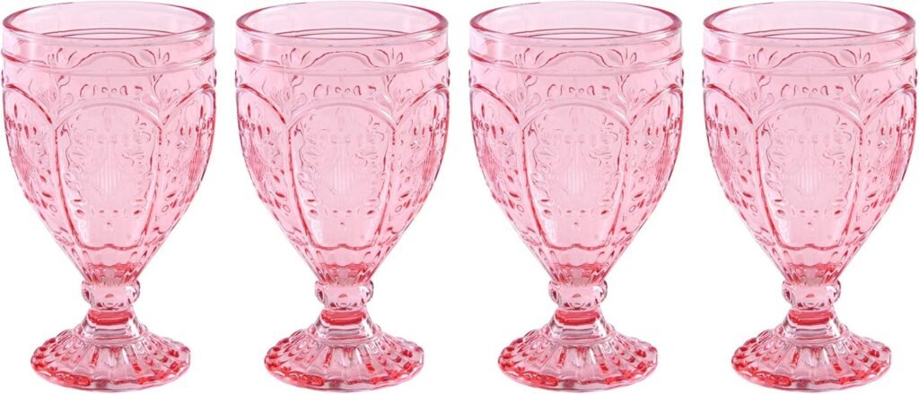 How to set a Beautiful Easter Table pink goblet